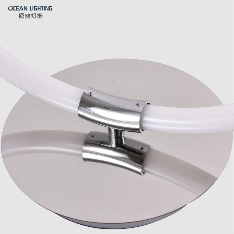 Ocean Lighting Contemporary Simple Round LED Decorative Table Lamp for Living Room Bedroom