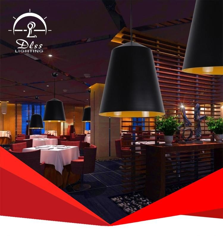 Simple White Black Modern Aluminum Decorative Dining Room Pendant Light