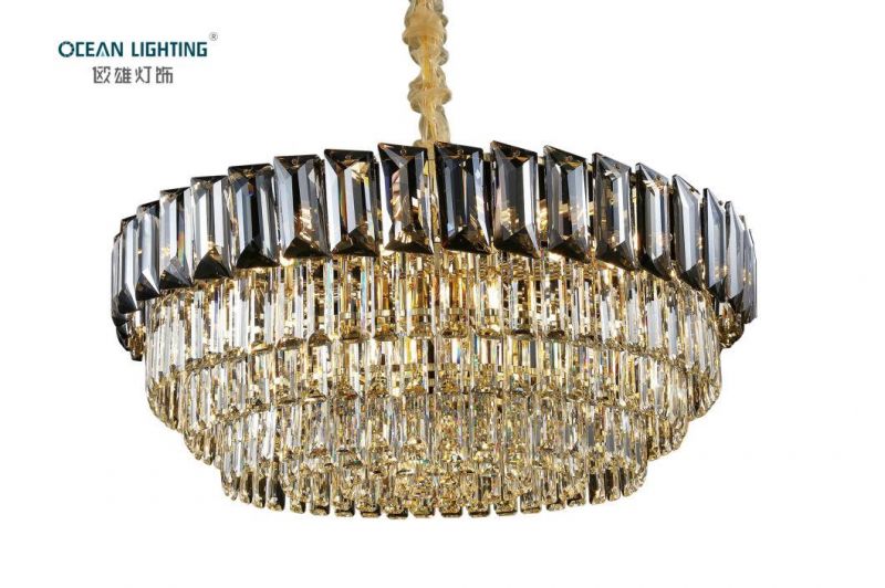 Modern Simple PVC Iron Tube 3 Rings 50W LED Chandeliers