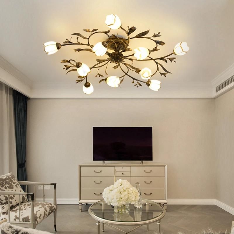 American Ceiling Light Nordic Iron Art Guest Restaurant Light Ceiling Light