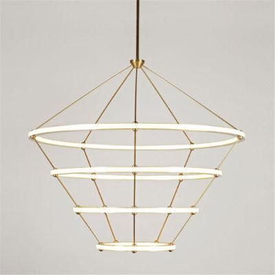 Hotel Modern Chandelier Lighting Stairwell Staircase Pendant Light