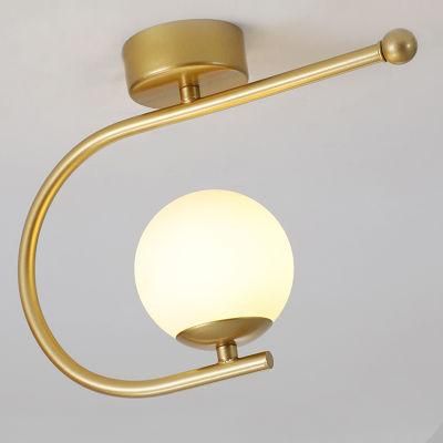 Golden Industry Style Ceiling Light Simple Corridor Lamp Hallway Light Balcony Lamp