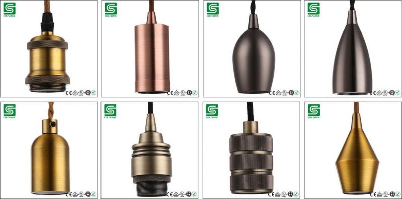 E27 Screw Metal Lamp Socket Vintage Pendant Lamp