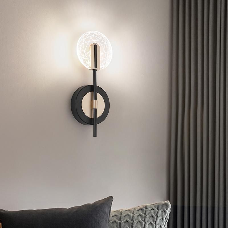 Simple LED Light Warm Bedroom Bedside Lamp Decorative Wall Lamp Corridor Lamp