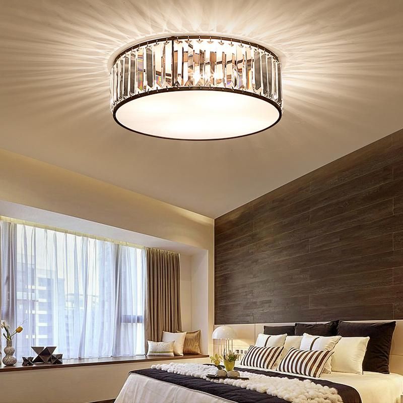 Modern LED Ceiling Lights Crystal Living Room Decor Creative Black Chandelier Lamp (WH-CA-98)