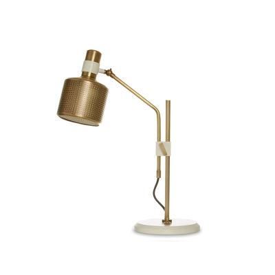 Gold Table Lamp Unique Hollow Metal Lampshade Design Side Table Lamp for Hotel House