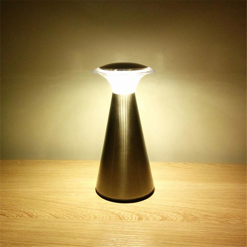 Touch Switch Battery Table Lamp Bar KTV Modern Cordless Chargeable Portable LED Night Light Bedroom Bedside Decor LED Desk Lamp