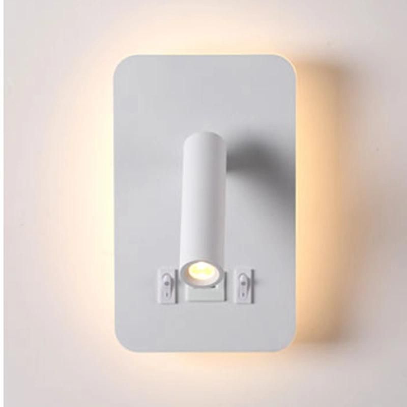 Reading Lamp Bedroom Headbed Wall Lamp Study LED Modern Simple with Spot Lights
