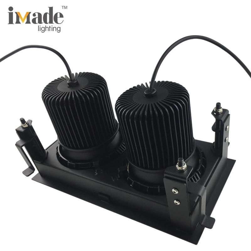 2X18W Double Head 2790lm 3000K 15deg 30deg 50deg Spotlight LED Downlight