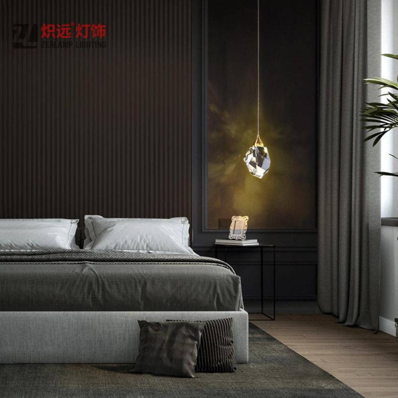 Modern Lighting New Design Clear Glass Copper Pendant Lamp