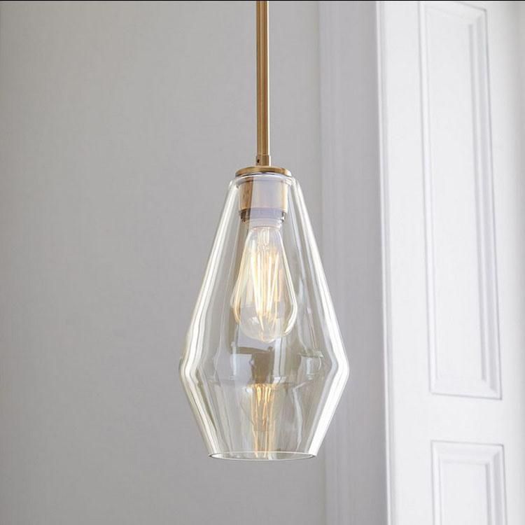Smoked Glass Pendant Light for Indoor Kitchen Dining Room Decoration (WH-GP-03)