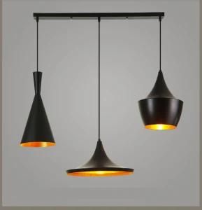 Matt Black Aluminum Pendant Lamp for Dinner Room