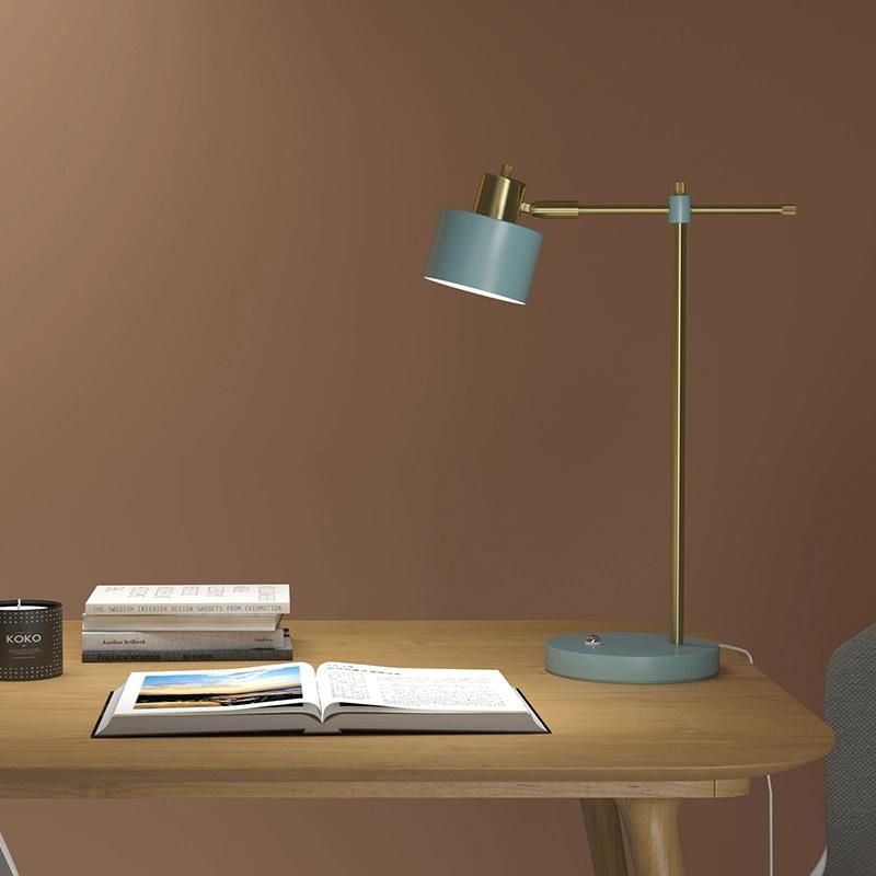 Vintage Style Desk Lamp Colorful Table Lamp Nightstand Lamp Light