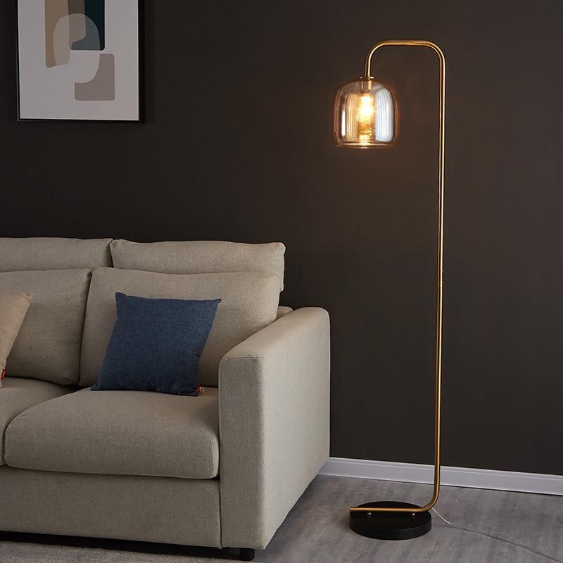 Glass Villa Living Room Light Luxury Floor Lamp for Living Room Bedroom