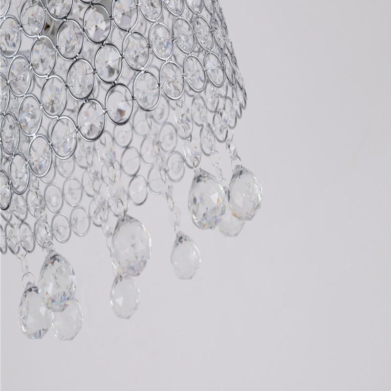 Hot Selling Crystal Cylindrical Chandelier with Warm White/White Light