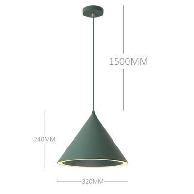 Factory Wholesale Colorful LED Pendant Lamp New Modern Taper Shape Hanging Mounted Pendant