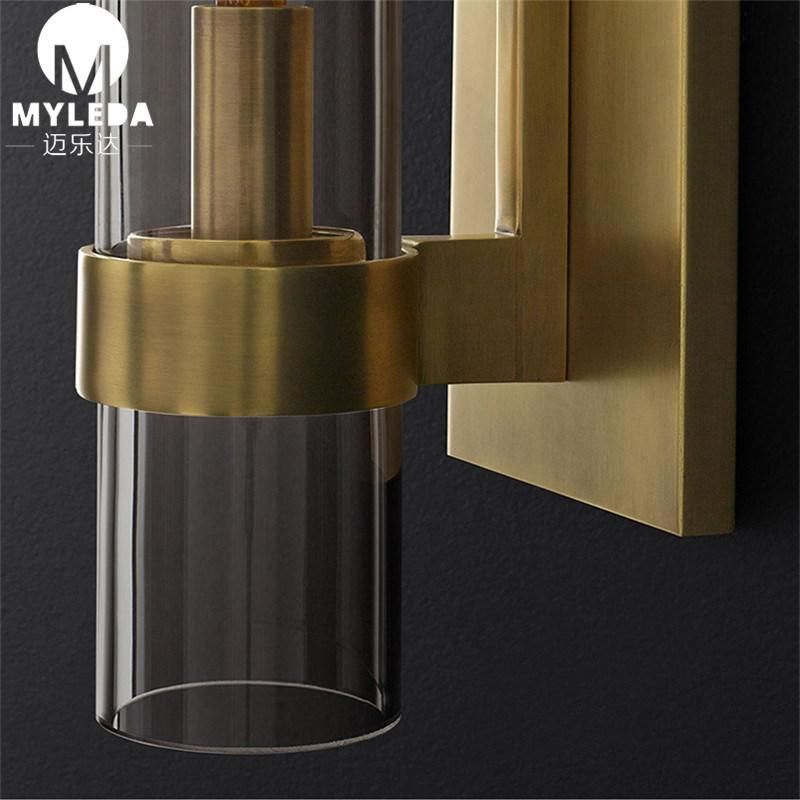 Simple Glass Art European LED Wall Light with Edison Bulb