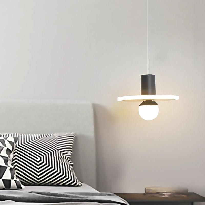 Modern Minimalist Bedroom Nordic LED Julious Tubular Monochromatic Modern Pendant Light (WH-AP-341)