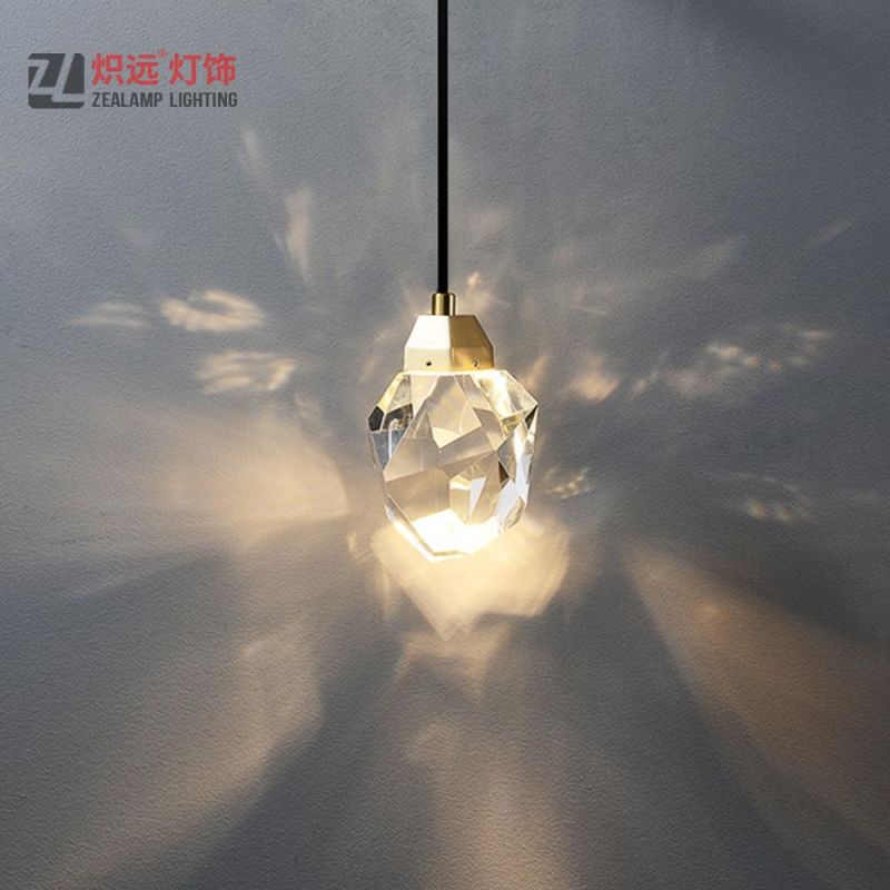 Irregular Glass Restaurant Living Room Pendant Lamp