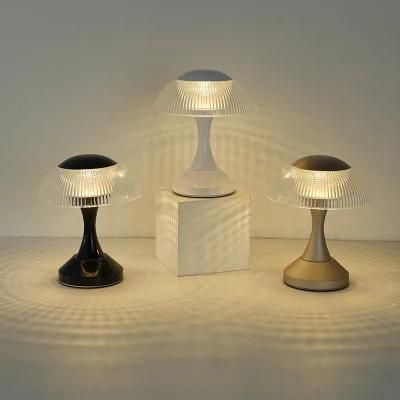 Small Jellyfish Mushroom Lamp Bedroom Head Creative Simple Touch Charging LED Lamp Bedside Lamp Atmosphere Lamp