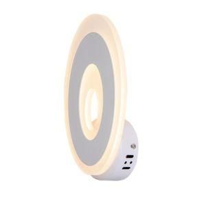 Modern LED Wall Lamp with Ring Design Light