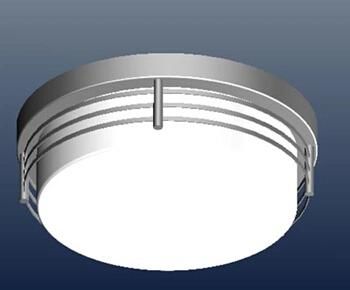 Simple Round Ceiling Lamp with Metal Frame, ETL