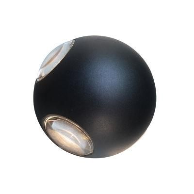 Outdoor Wall Lights LED 12W White Black Round Wall Lights Indoor Outdoor Wall Mounted Lamp for House