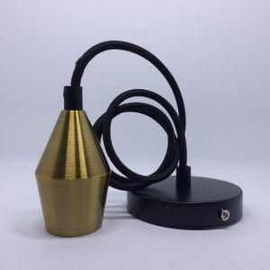 E26 Simple Suspension Kit Pendant Light with Black Metal Canopy
