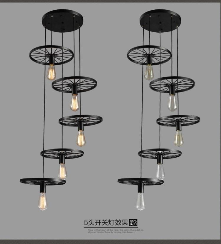 Black Loft Style Industrial Pendant Lights for Bar Kitchen Coffee Shop Decoration (WH-VP-07)