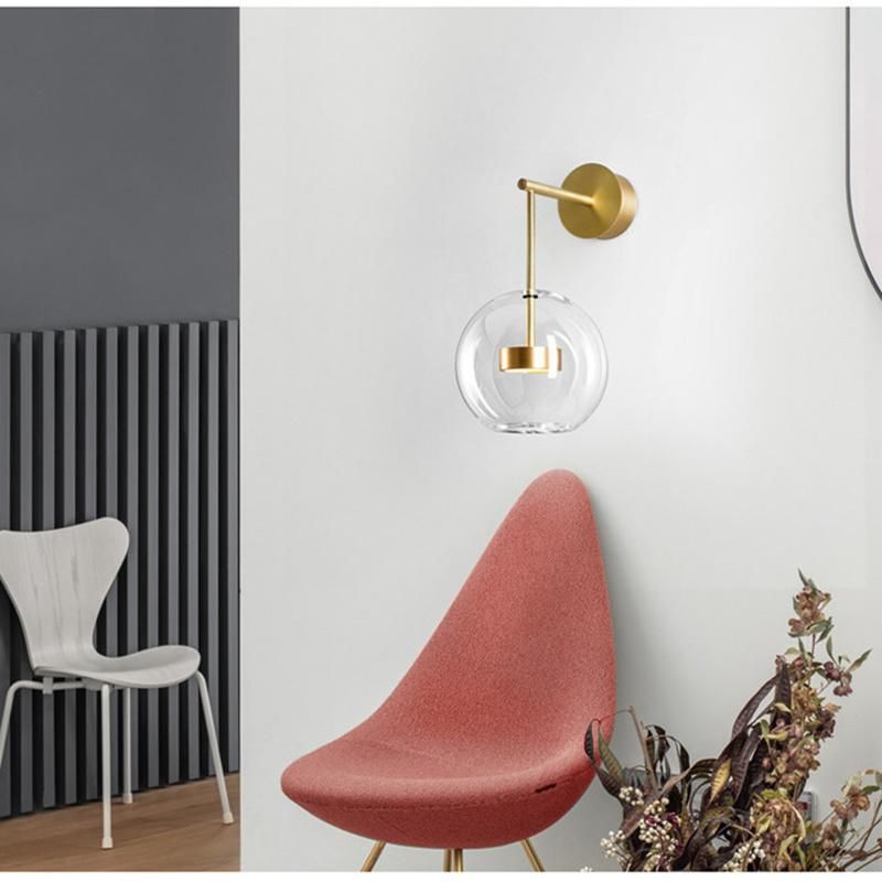Nordic Wall Sconces 10W LED Light Glass Bubble Sample Scandinavian Wall Light (WH-OR-70)