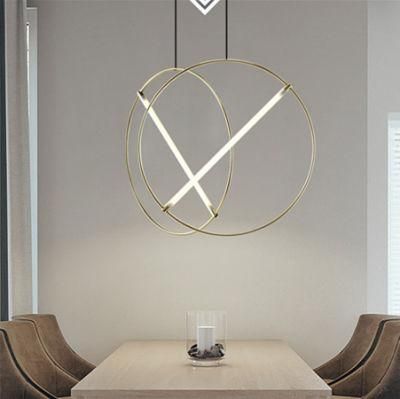Post-Modern Ring Pendant Light Luxury Creative Living Room Designer Pendant Light Suspension Lamp (WH-AP-130)