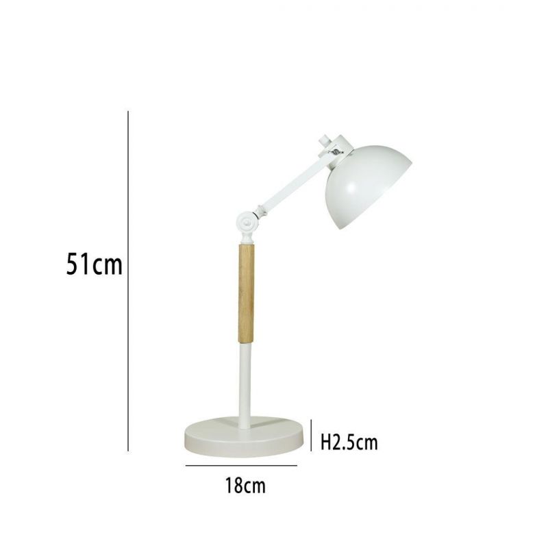 Domestic and Office Table Lamp Modern Decorative Luminous LED Metal Desk Lamp with Pen Holder for Study Room Bedroom