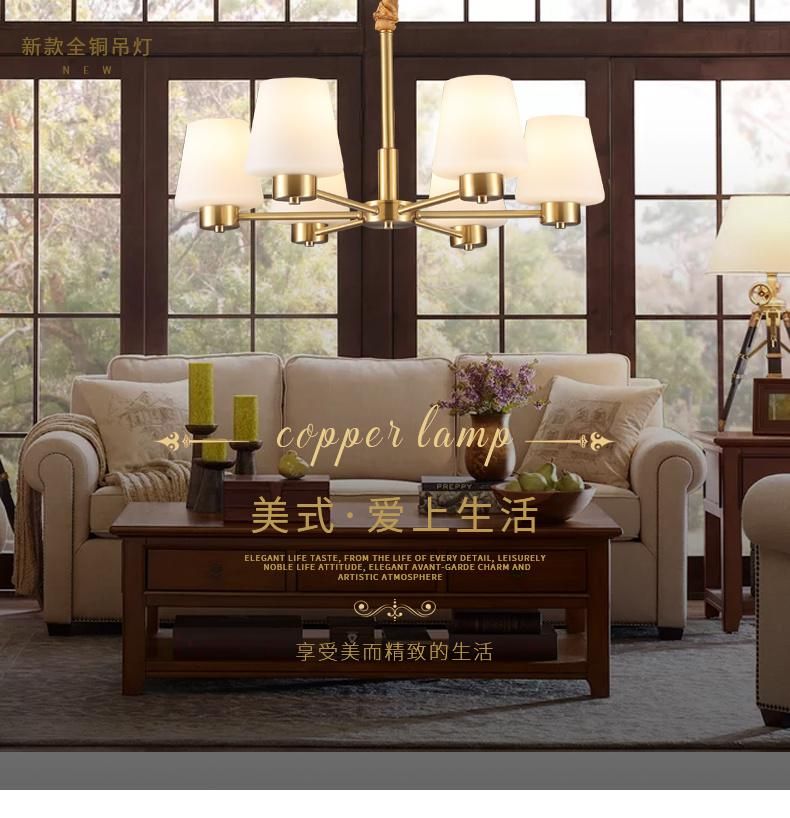 Hot Sale Morden Luxury Glass LED Copper Pendant Lighting Ceiling Chandeliers Light