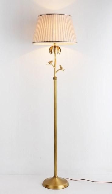 All Copper Desk Lamp American Idyllic Warm Living Room Bedroom Bedside Desk Lamp Study Villa Hotel Retro European Floor Lamp