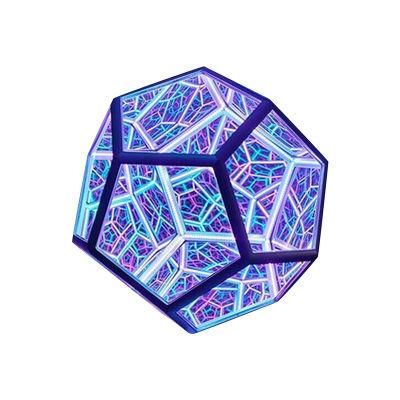 Dropshiping Creative LED Backdrop Light Decoration Infinite Dodecahedron Color Art Light