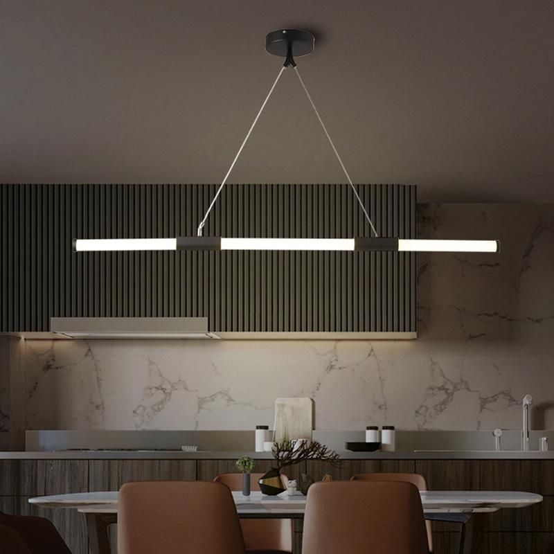 Modern Creative Lamp Tube Style Hotel Lobby Restaurant Chandelier Lamp