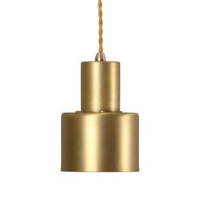 Modern Nordic Gold Metal Hanging Lamp Small Bedside Ceiling Pendant Lights for Bar Living Room Dining Room Restaurant Loft