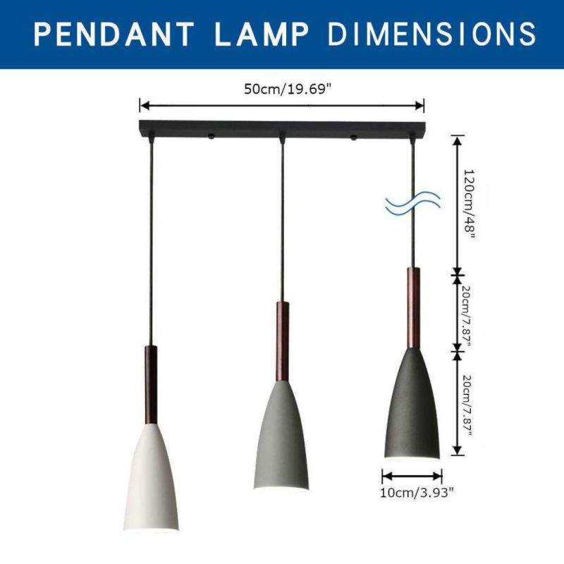 Modern 3 Pendant Lighting Nordic Minimalist Pendant Lights Over Dining Table Kitchen Island Hanging Lamps Dining Room Lights