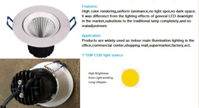 2" 5W Recessed LED Downlight COB Down Light (Wd-Dl-9096)