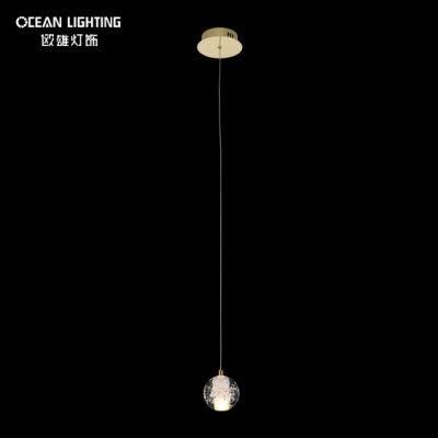Golden Warm Lighting 3000K Spherical Metal 1*3W Crystal Chandelier Luxury