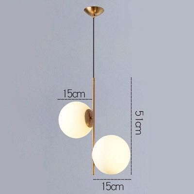 Sgrow Decorative Glass Luster Hanging Lamp Lighting Fixture Nordic Modern Glass Balls Pendant Light (WH-GP-86)