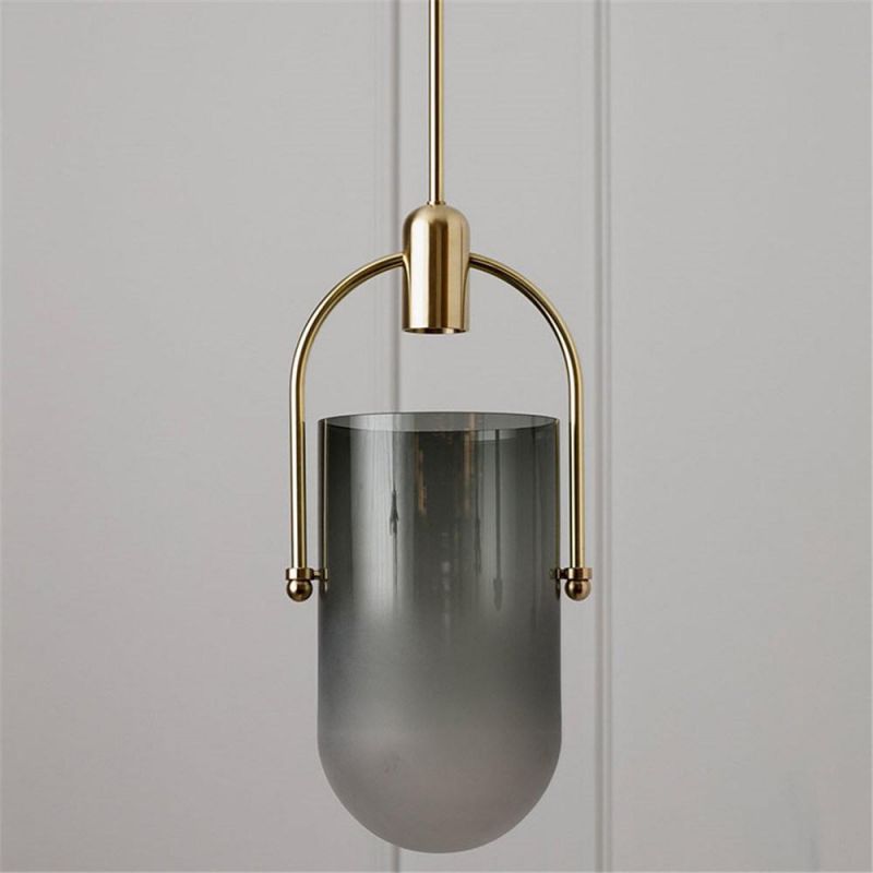 Metal Opal Glass Pendant Light for Dining Room