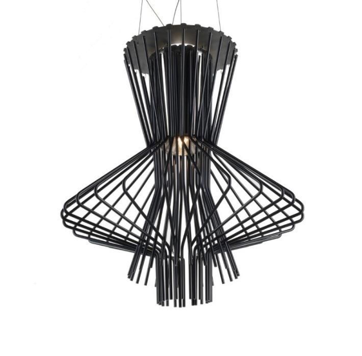 Replica Stainless Steel Chandelier Lobby Lighting Modern LED Pendant Lamp