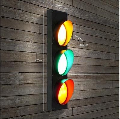 Black Pendant Lamp Painted Matte Traffic Lights Always on / Remote Cafe Shop Loft Pendant Lamp (WH-VP-88)