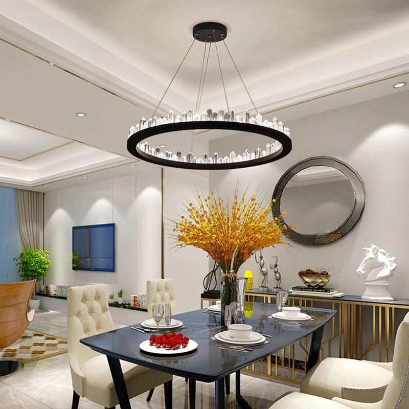 Nordic Chandelier Living Room Modern Bedroom Dining Room Crystal Pendant Lamp