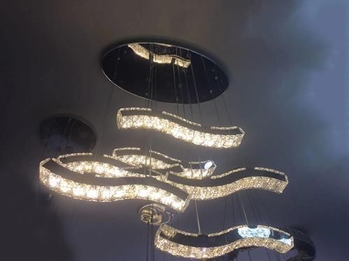 LED K5 Crystal Chandelier Light for Indoor Pendant Lighting Sitting Room Decoration