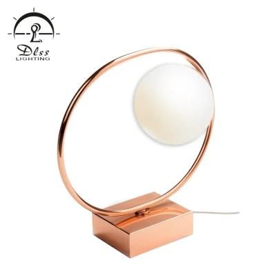 Fashion Design Decorative Office Glass Retro Reading Table Lamp