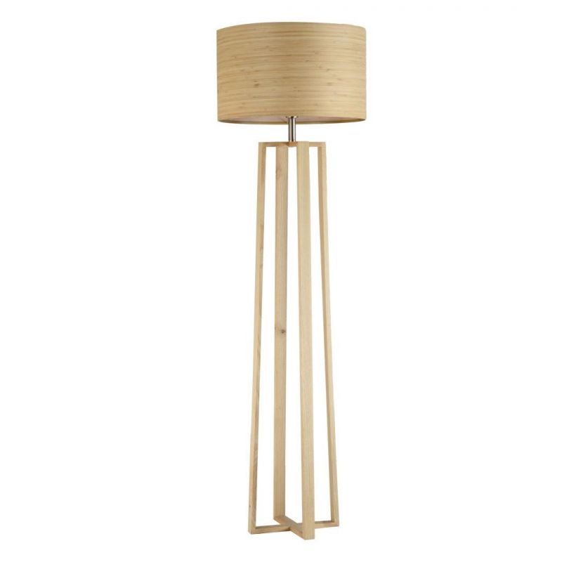 Nature Faux Wood Rice Paper Lamp Shade Floor Lamp and Table Lamp, Pendant Lamp CE