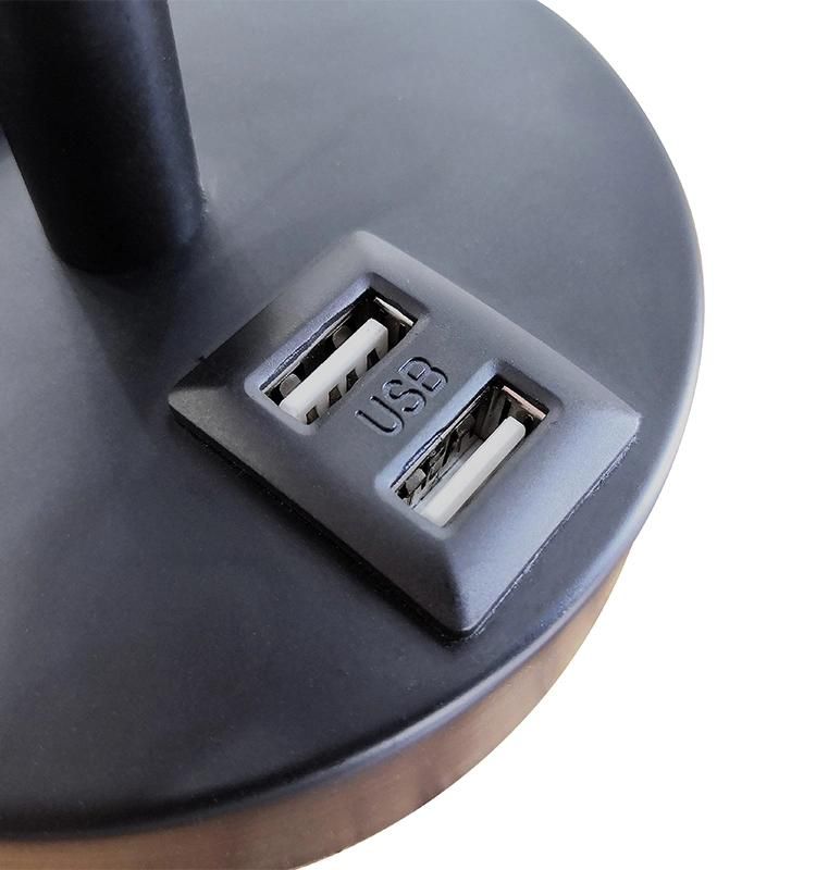 Reading Table Lamp with USB Charging Port for Bedroom Hotel