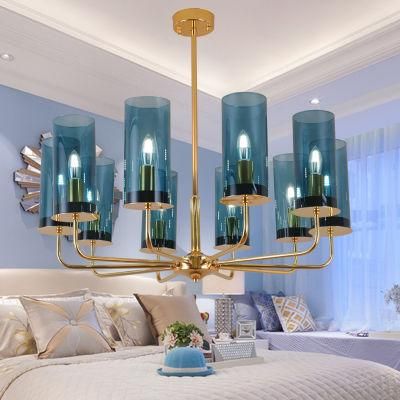 Crystal Pendant Lights for Indoor Home Lighting Gold Color Chandelierr (WH-AP-104)